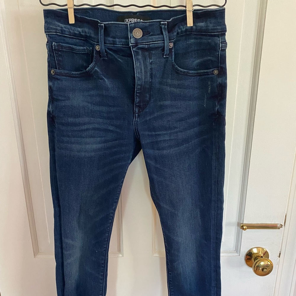 Express Stretch + Denim Perfect Ankle Legging